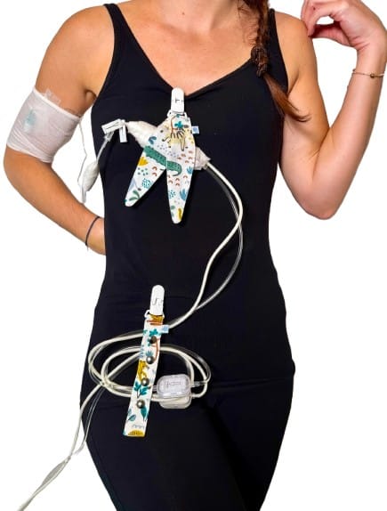 Clip tubulure jungle