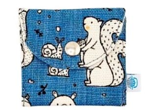 Mini-pochette bleu forêt