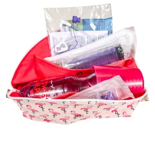 Trousse entérale flamant rose