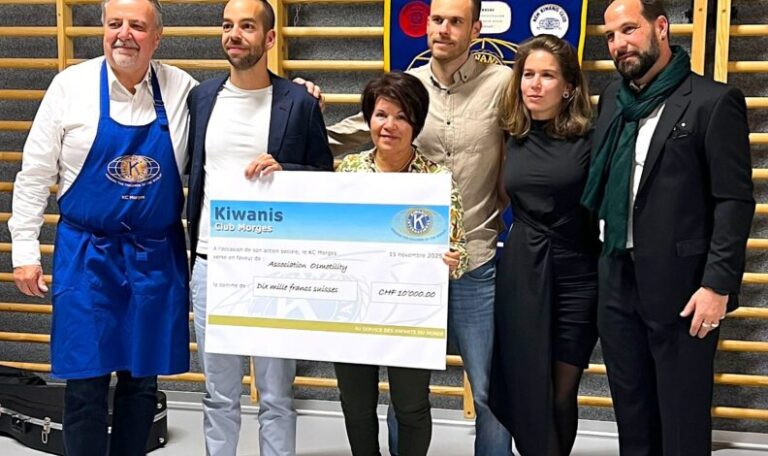 Remise chèque Kiwanis Club Morges